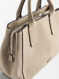Bolso Tote Con Textura Y Bandolera