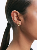 Aretes De Aro De Plata 925