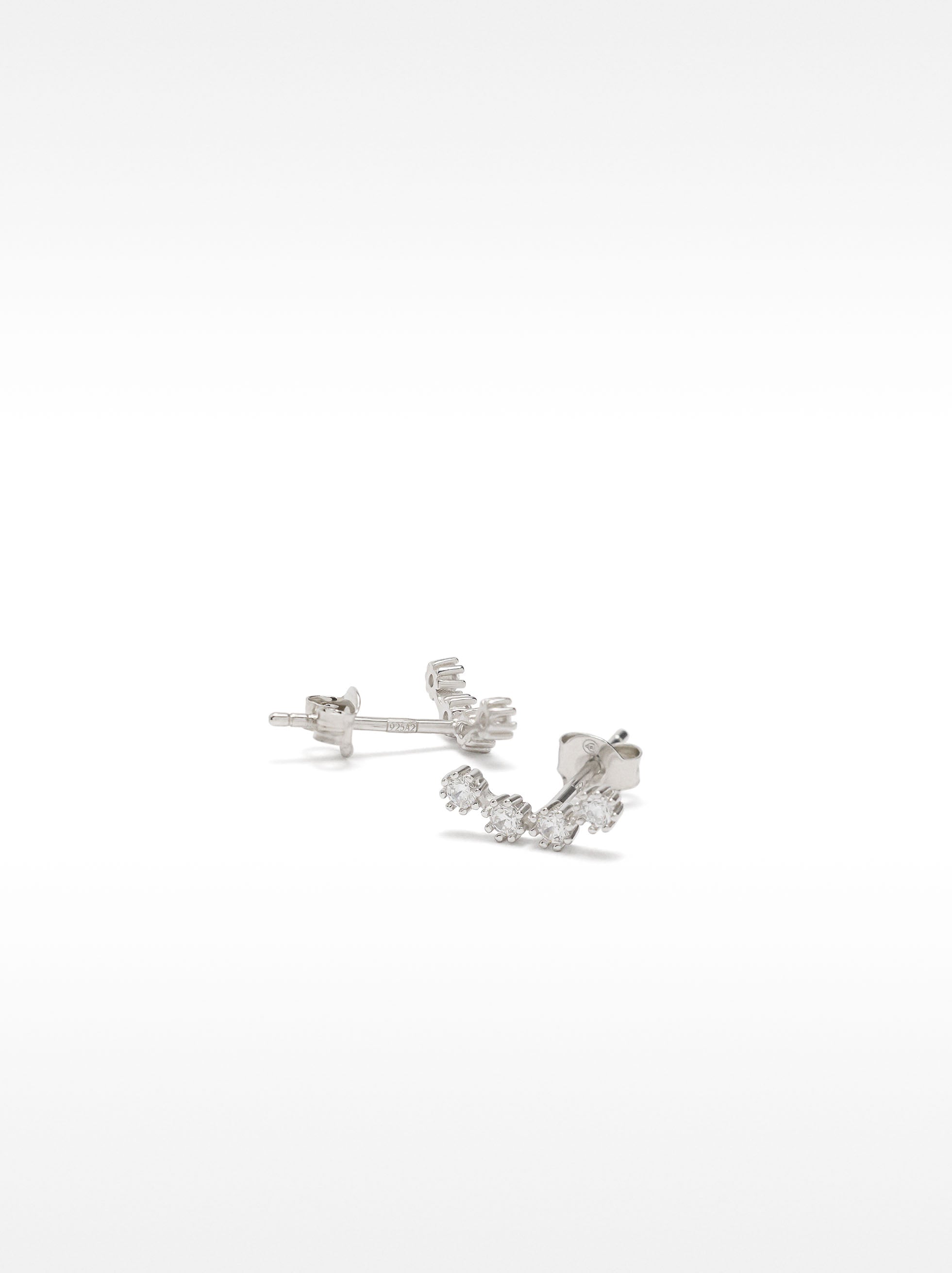 Aretes De Plata 925 Con Circonitas