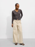 Pantalón Ancho De Algodón