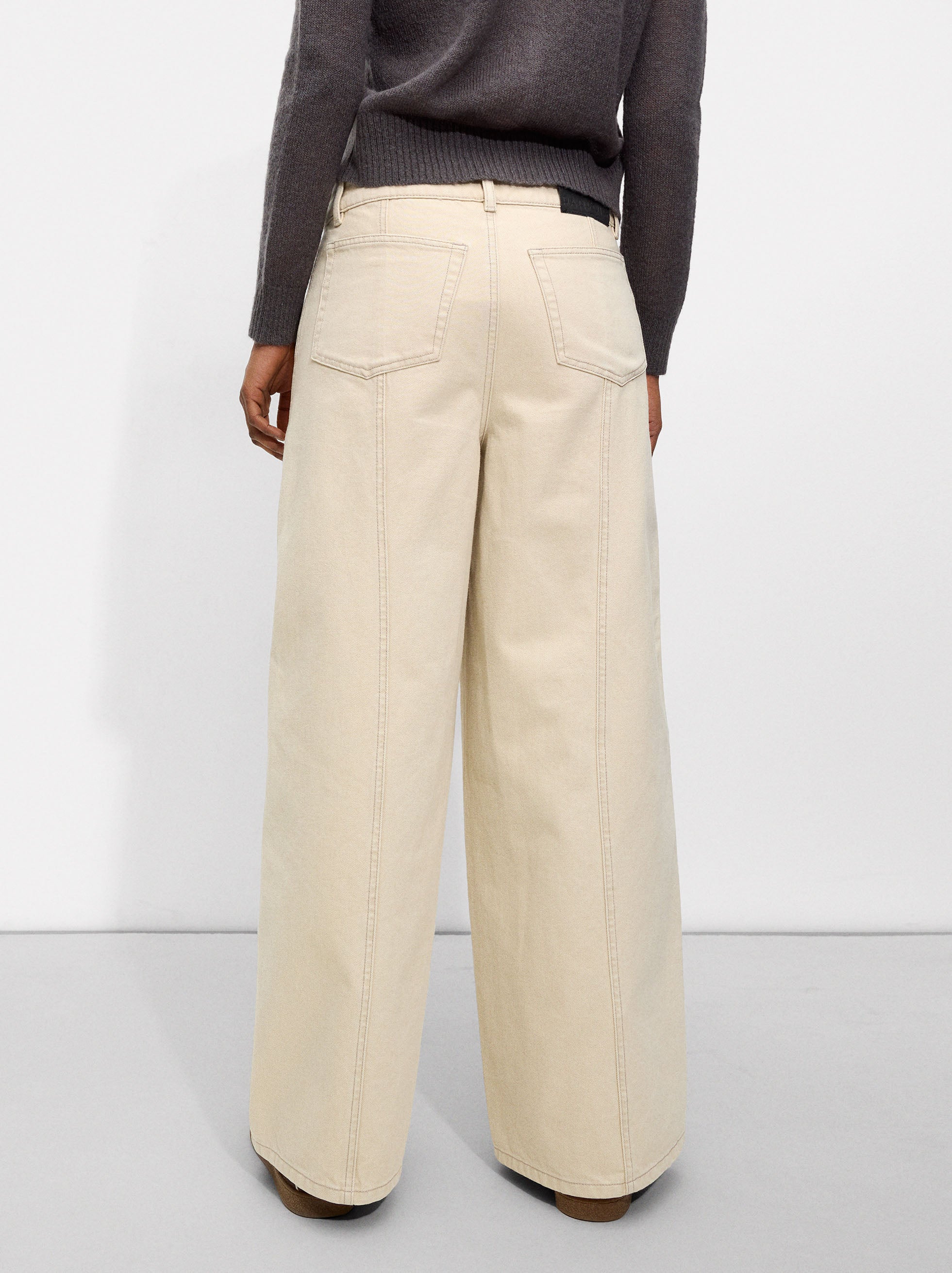 Pantalón Ancho De Algodón