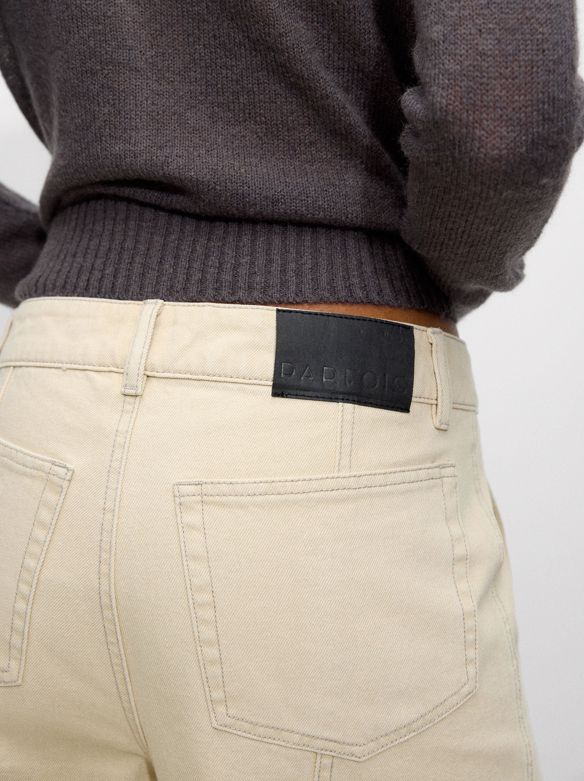 Pantalón Ancho De Algodón