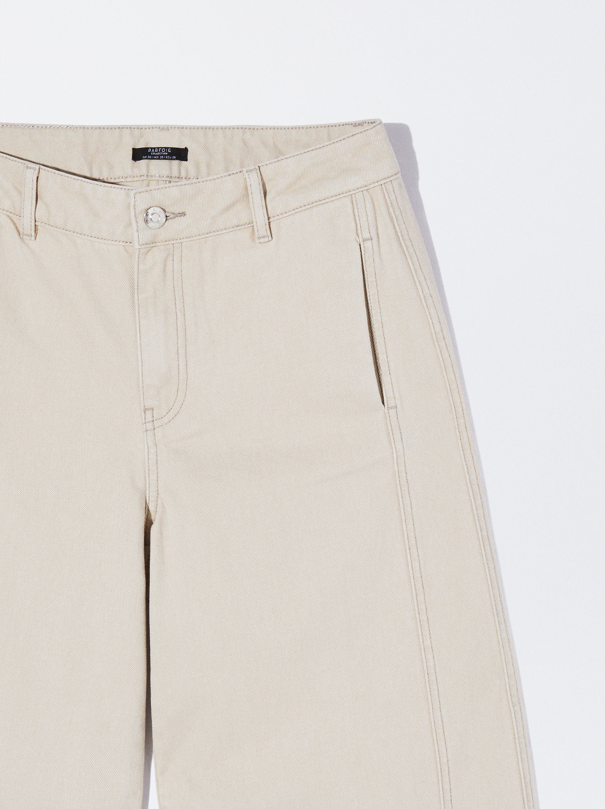 Pantalón Ancho De Algodón