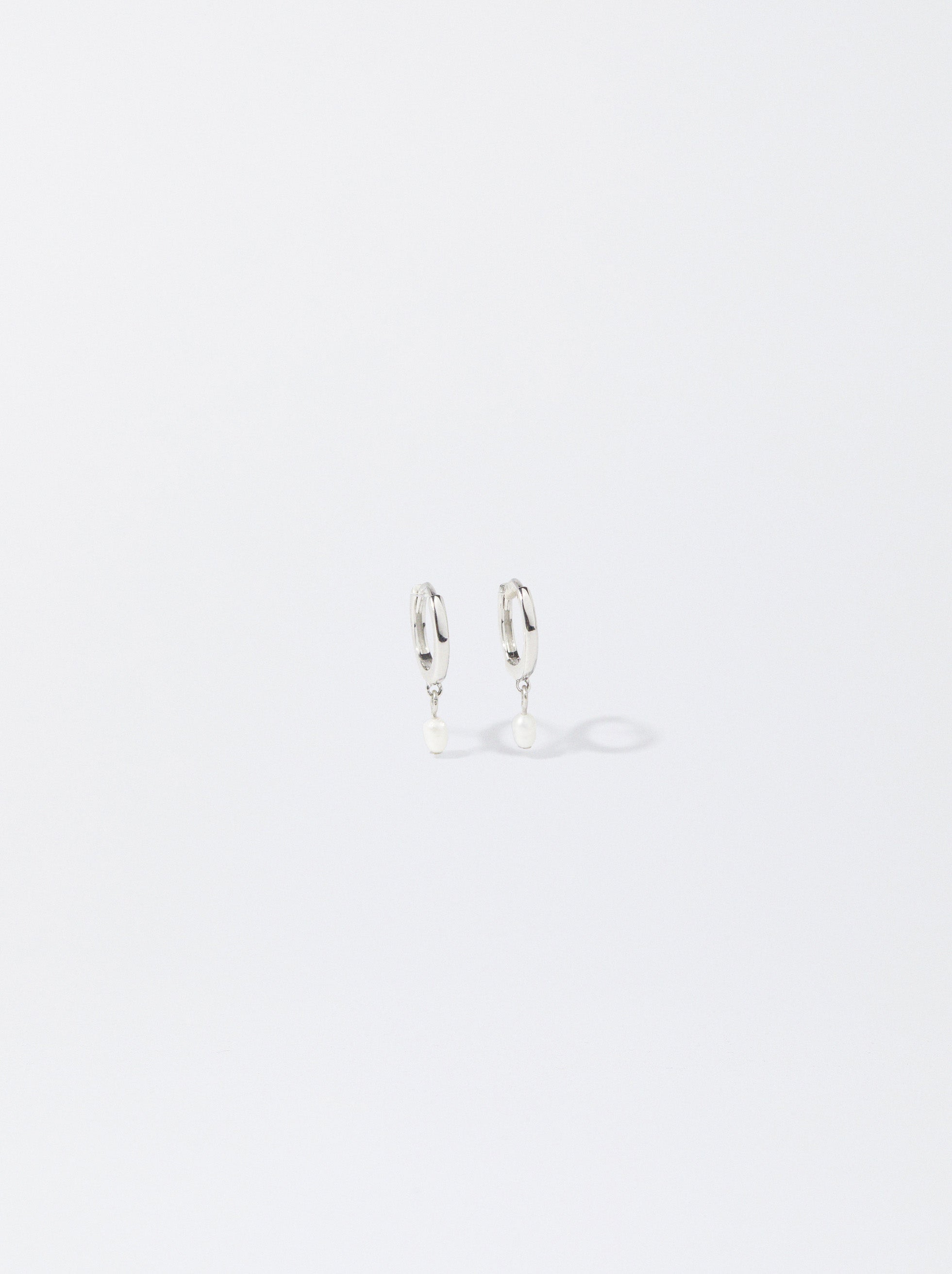 Aretes De Platas 925 Con Perla De Agua Dulce