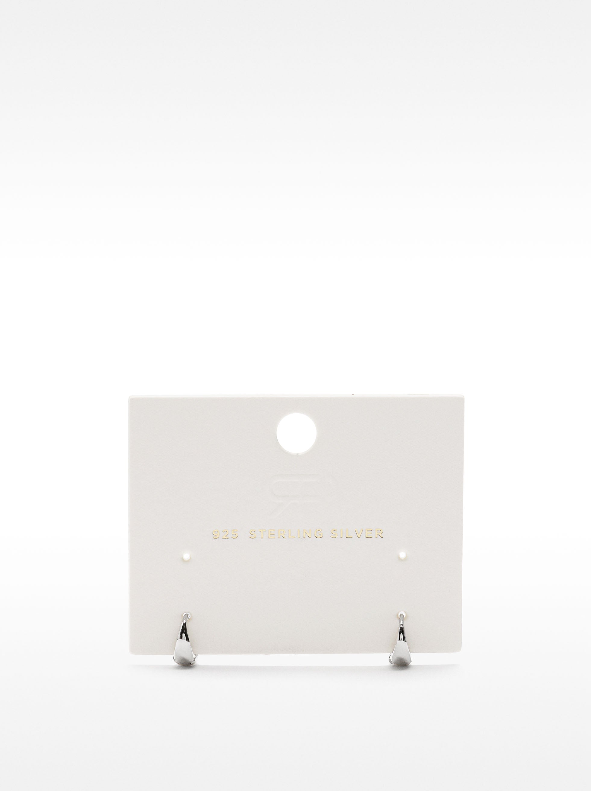 Argolas Cortas - Plata De Ley 925