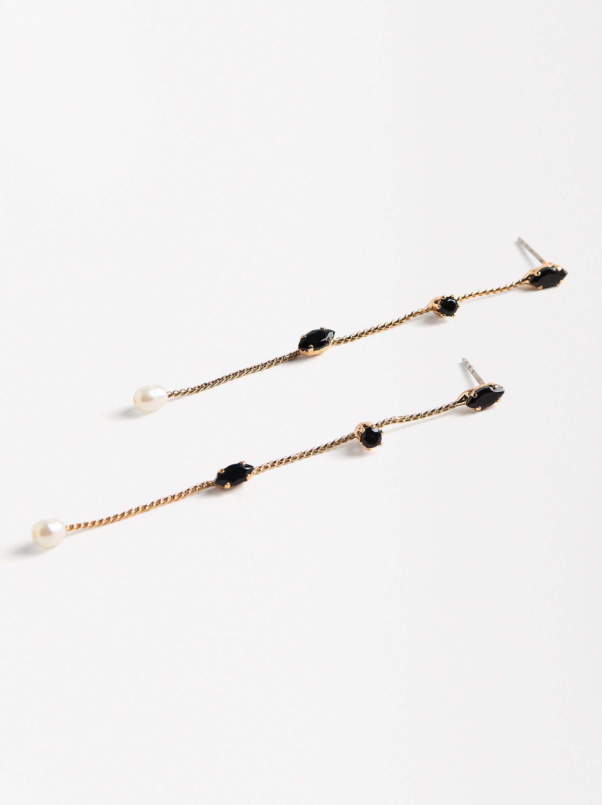 Aretes Con Perlas Y Cristales