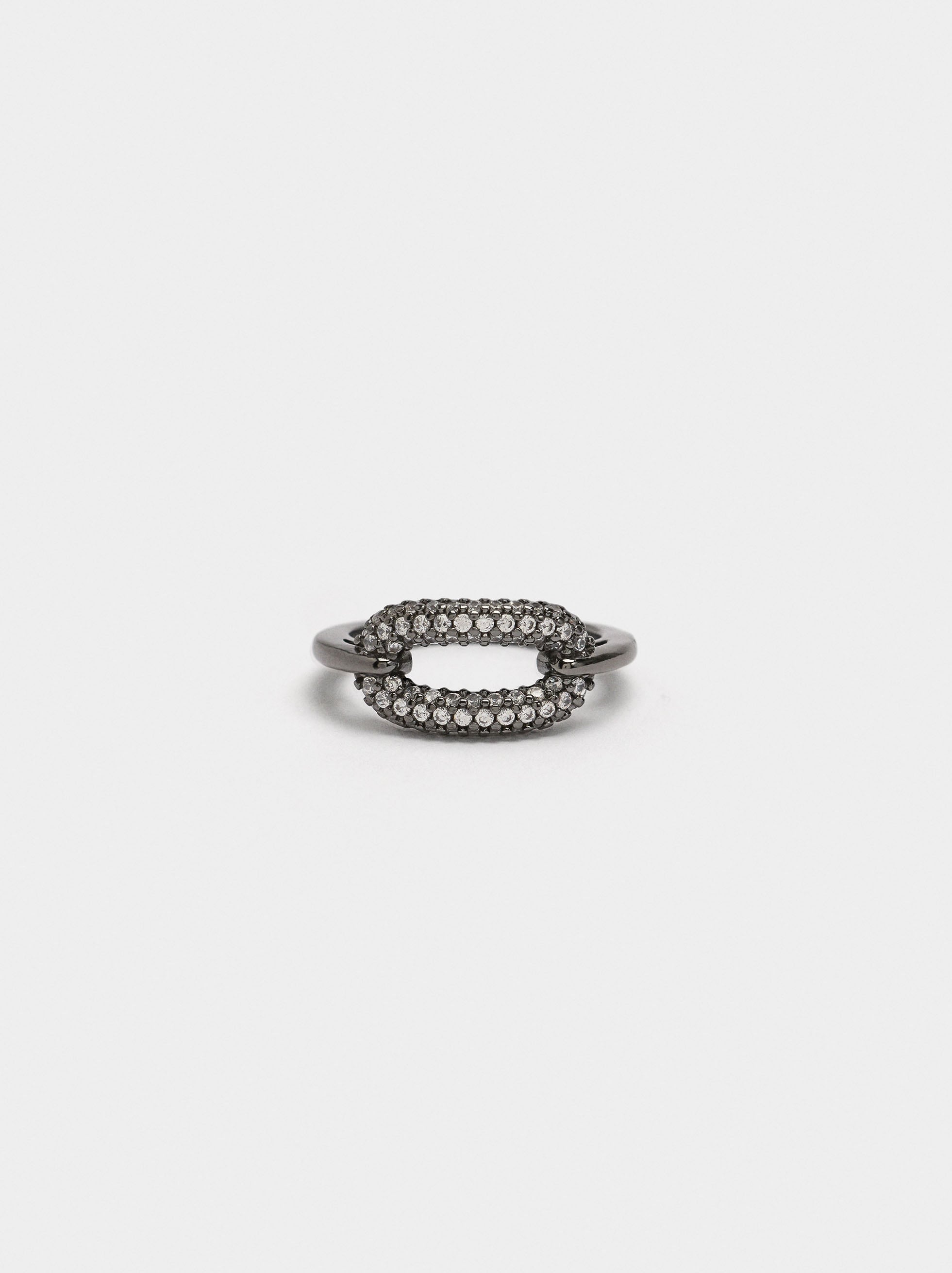 Anillo Con Circonitas Multicolor