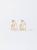 Aretes De Aro Dorados