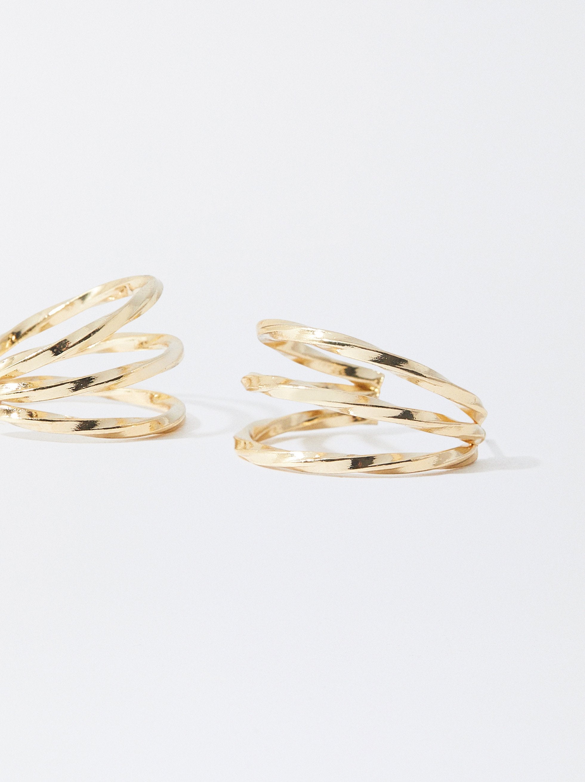 Aretes De Aro Dorados