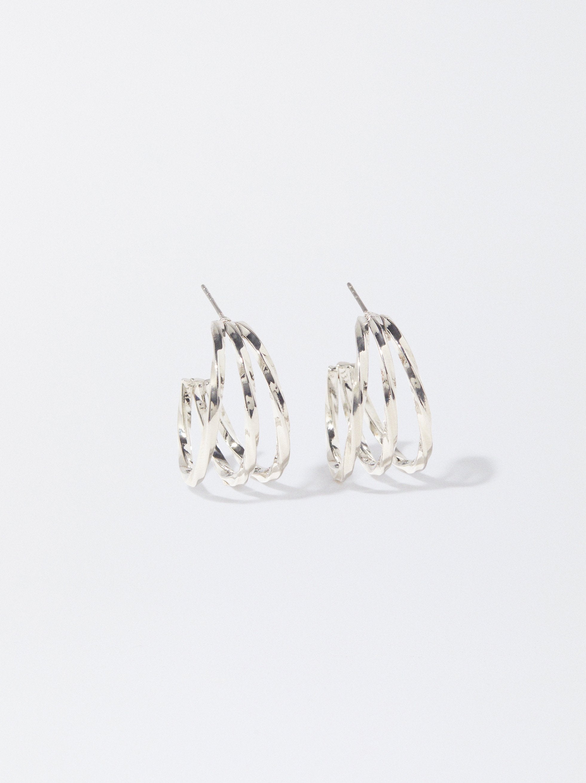 Aretes De Aro Plateados