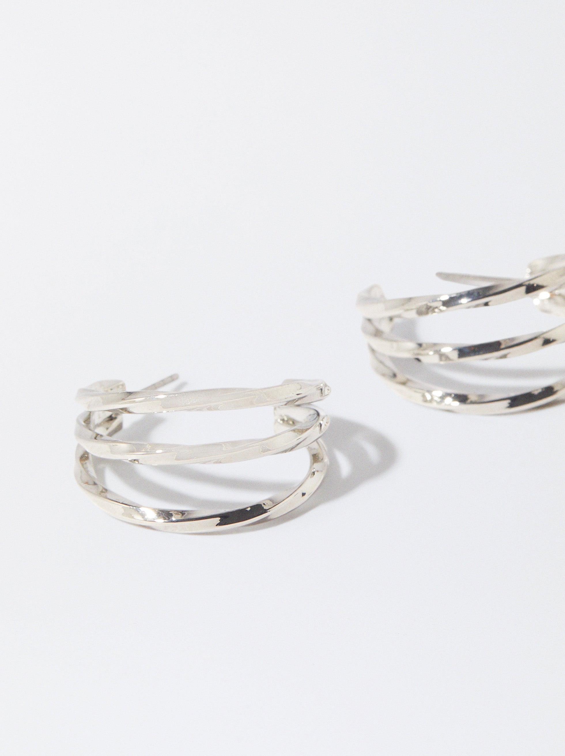 Aretes De Aro Plateados