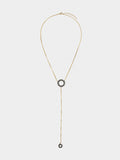 Collar Colgante De Aro Con Circonitas