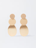 Aretes Largos Dorados