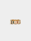 Anillo Con Rayas Esmaltado