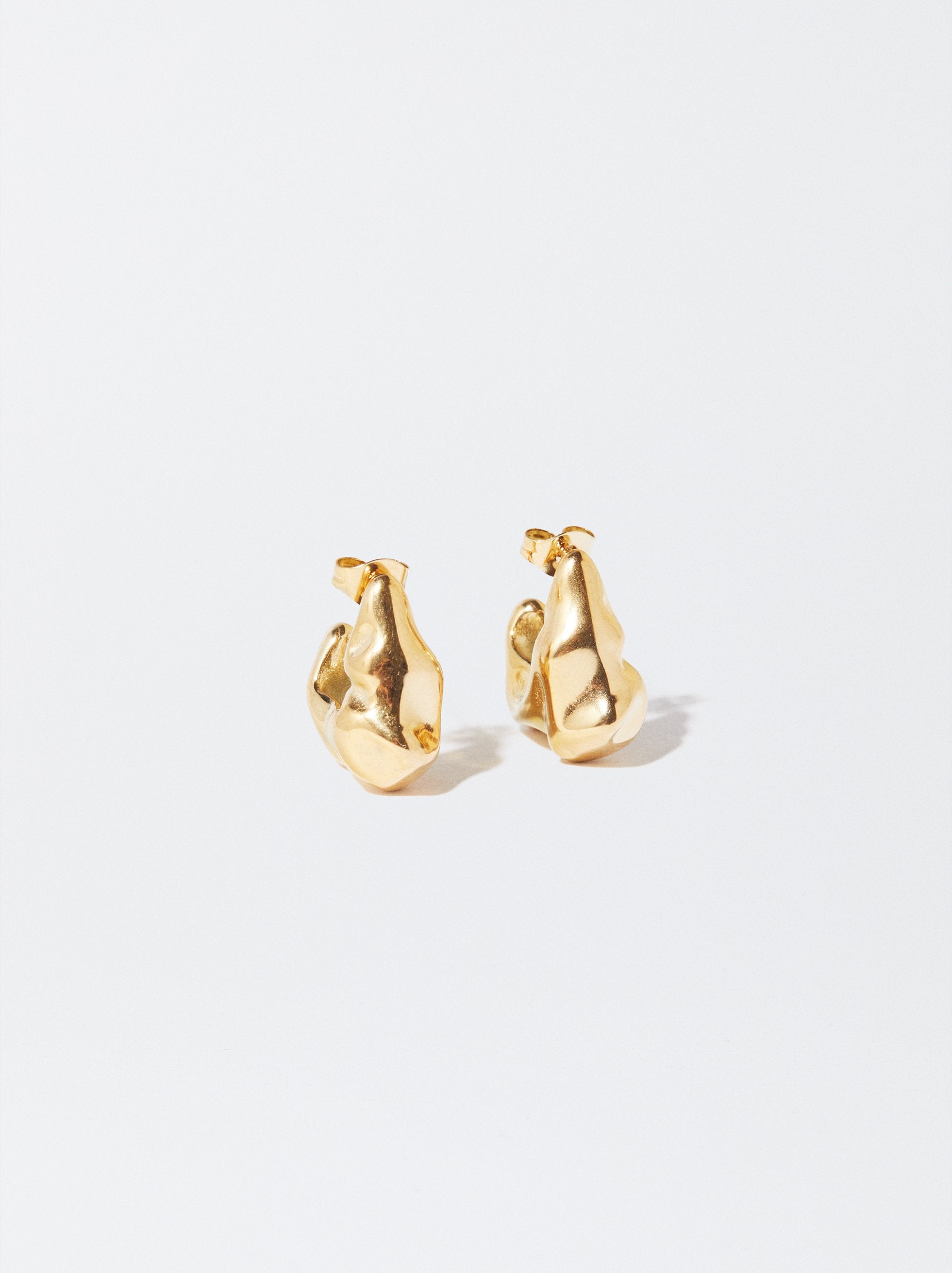 Aretes De Acero Inoxidable Irregulares