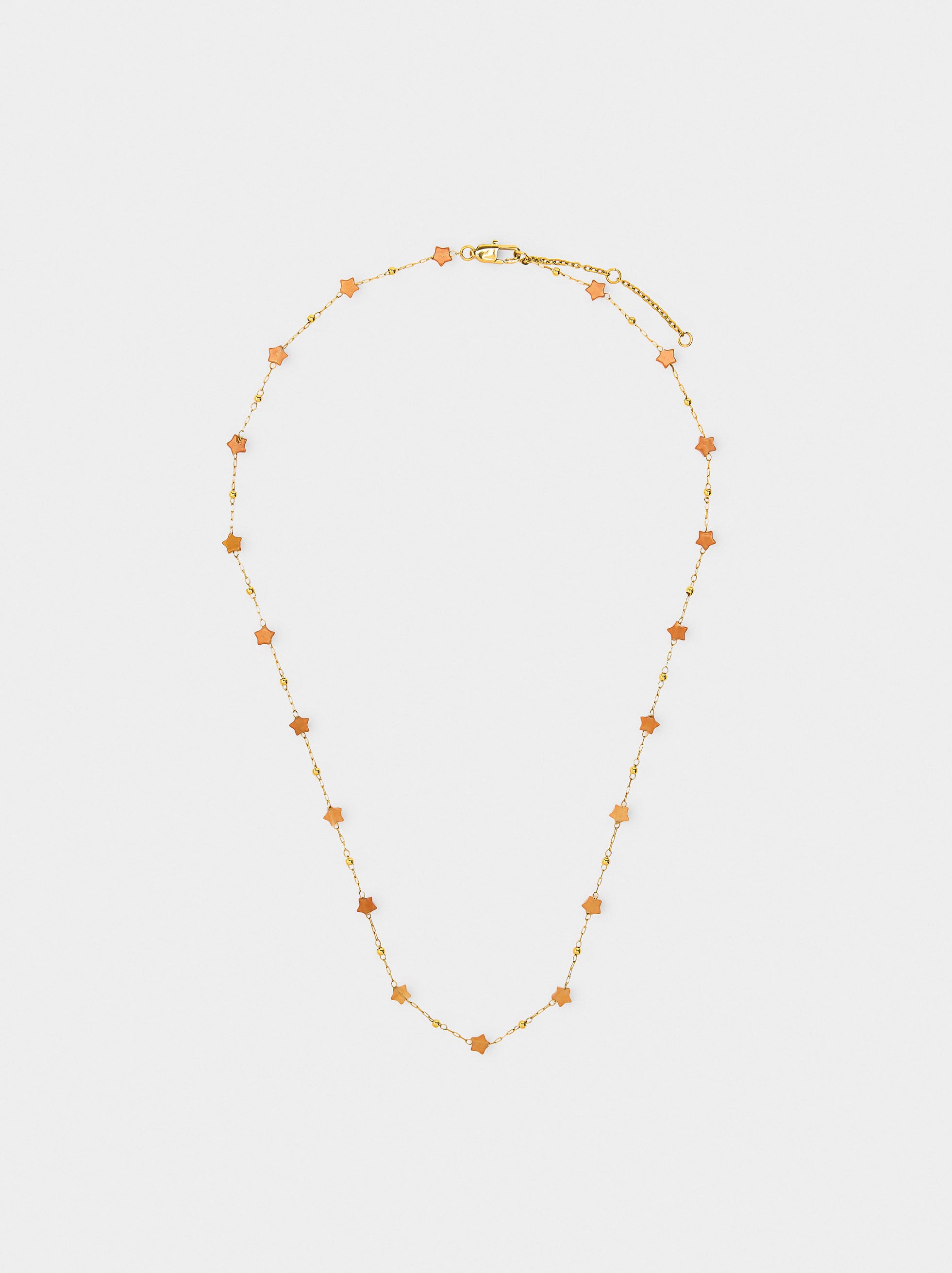 Collar Estrellas De Piedra - Acero Inoxidable