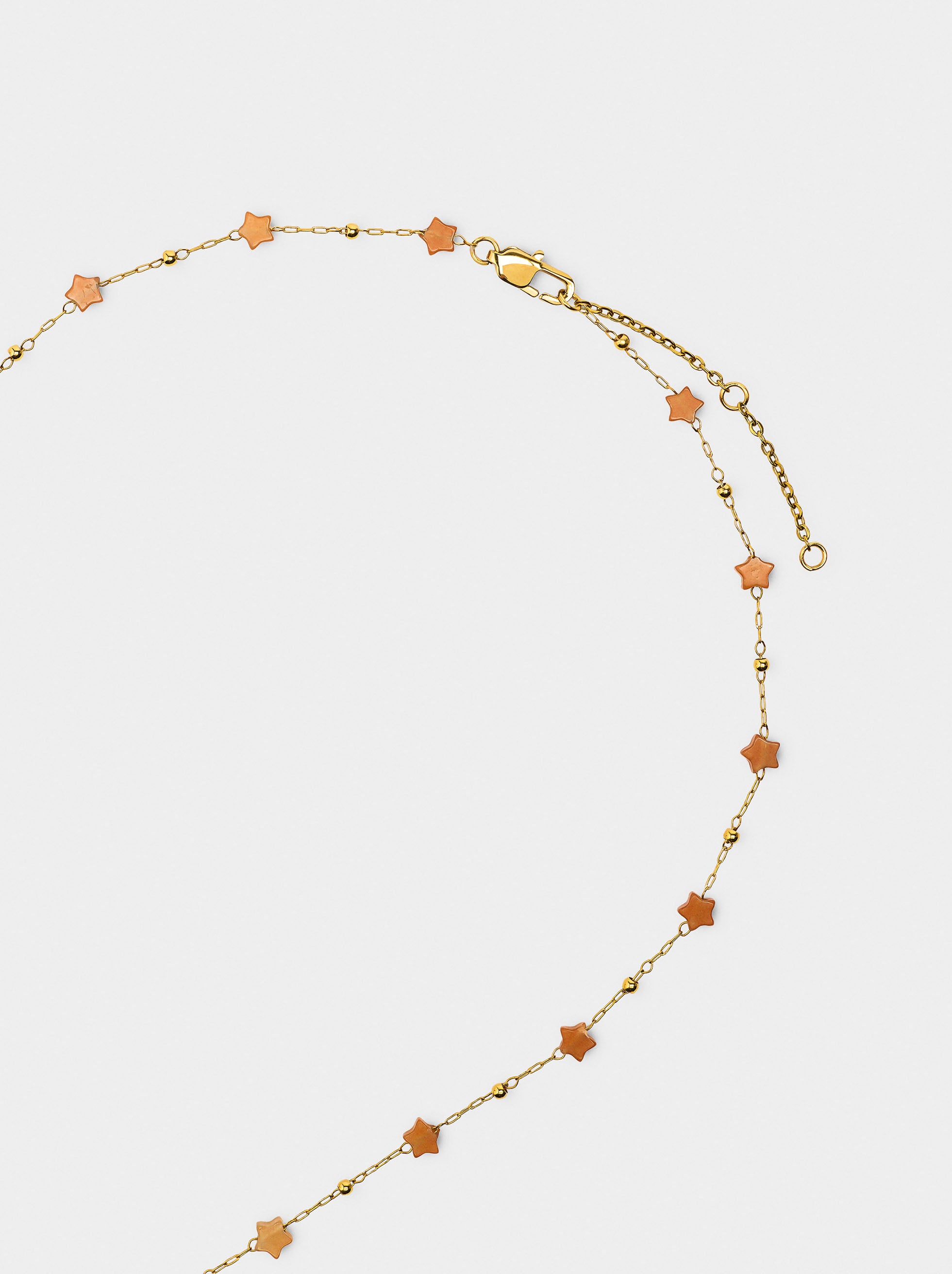 Collar Estrellas De Piedra - Acero Inoxidable