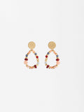 Aretes De Cuentas Multicolor