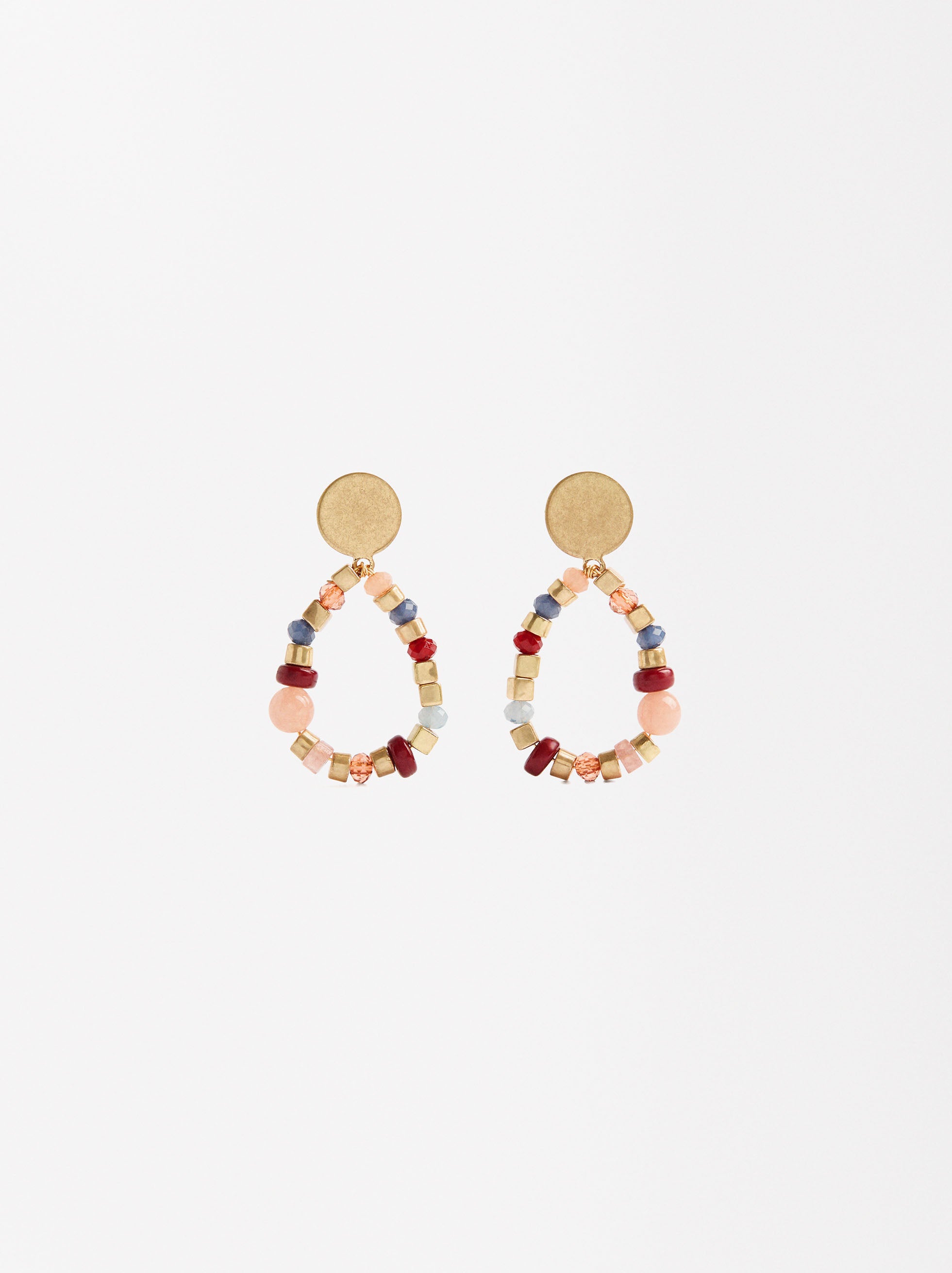 Aretes De Cuentas Multicolor