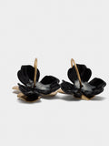 Aros Con Flor De Resina
