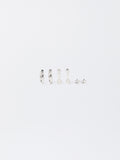 Conjunto De Aretes Plateados