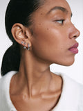 Conjunto De Aretes Plateados