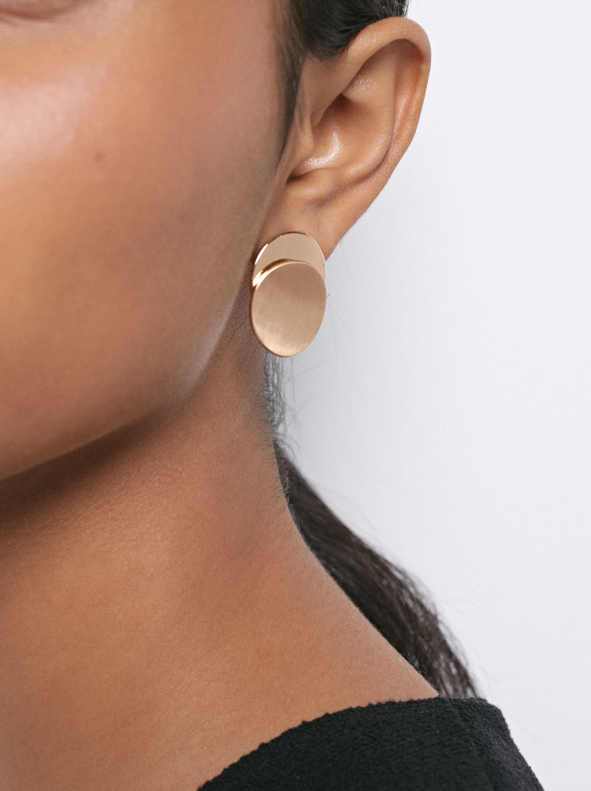 Aretes Con Efecto Mate