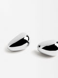Aretes Ovalados Plateados