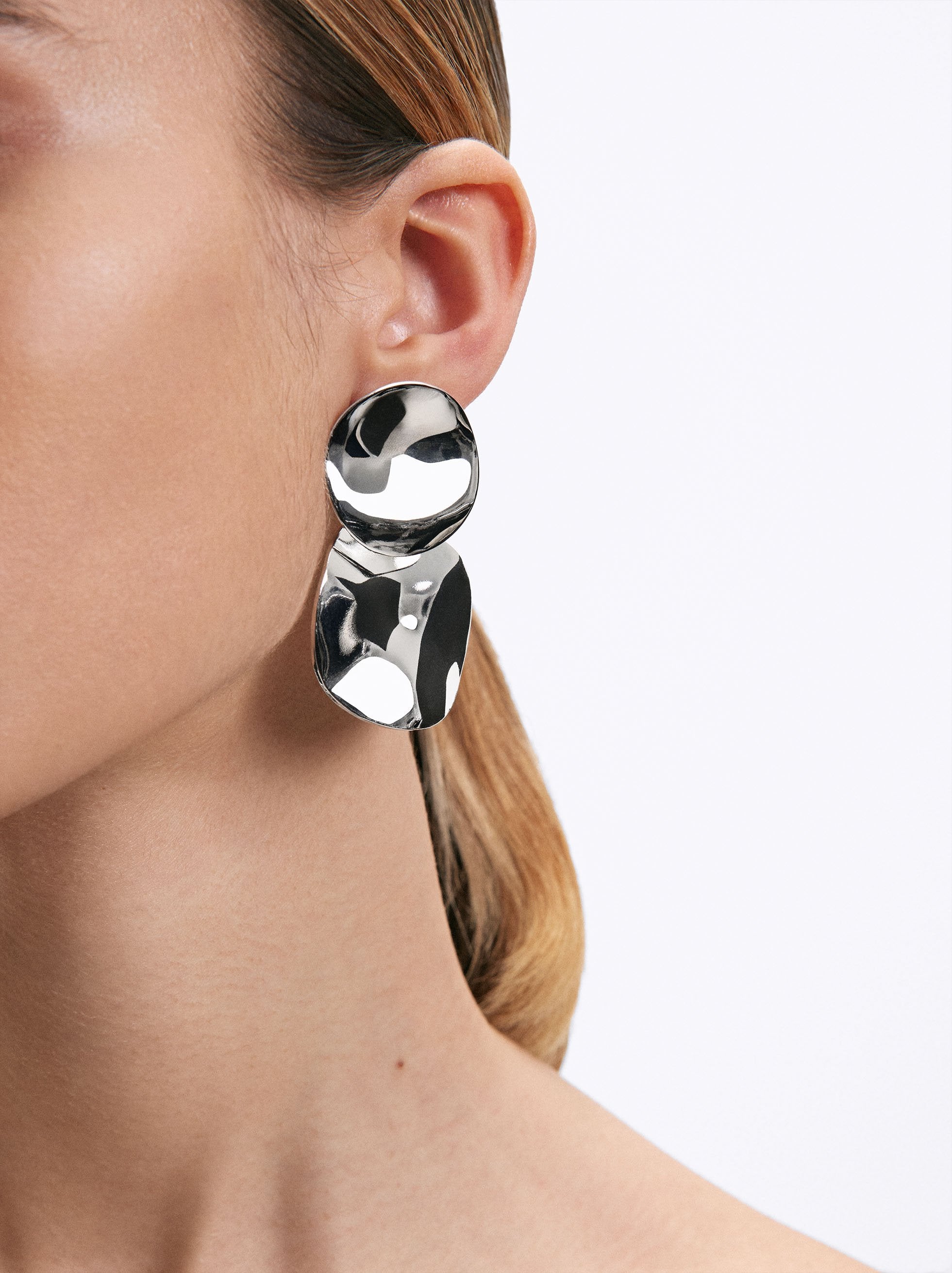 Aretes Plateados