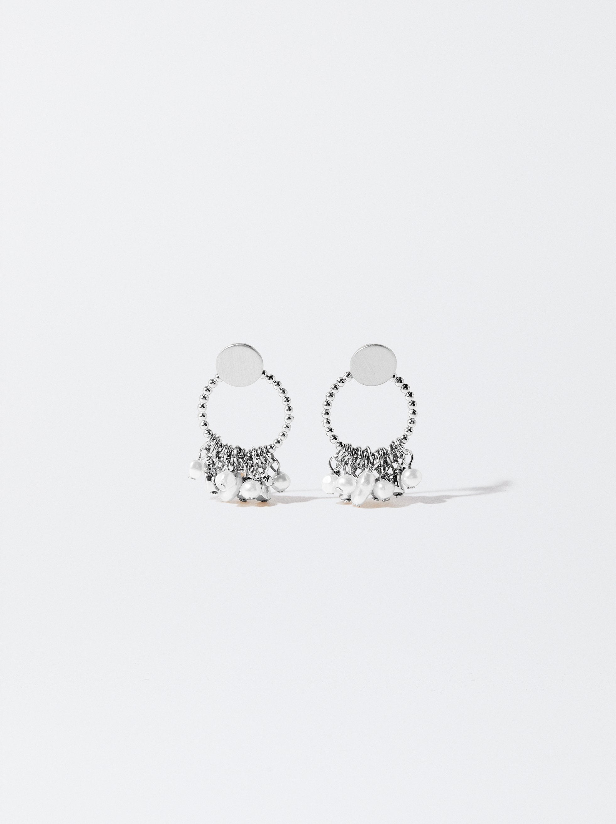 Aretes Redondos De Perlas