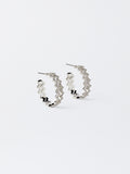 Aretes Zig-Zag Con Circonitas