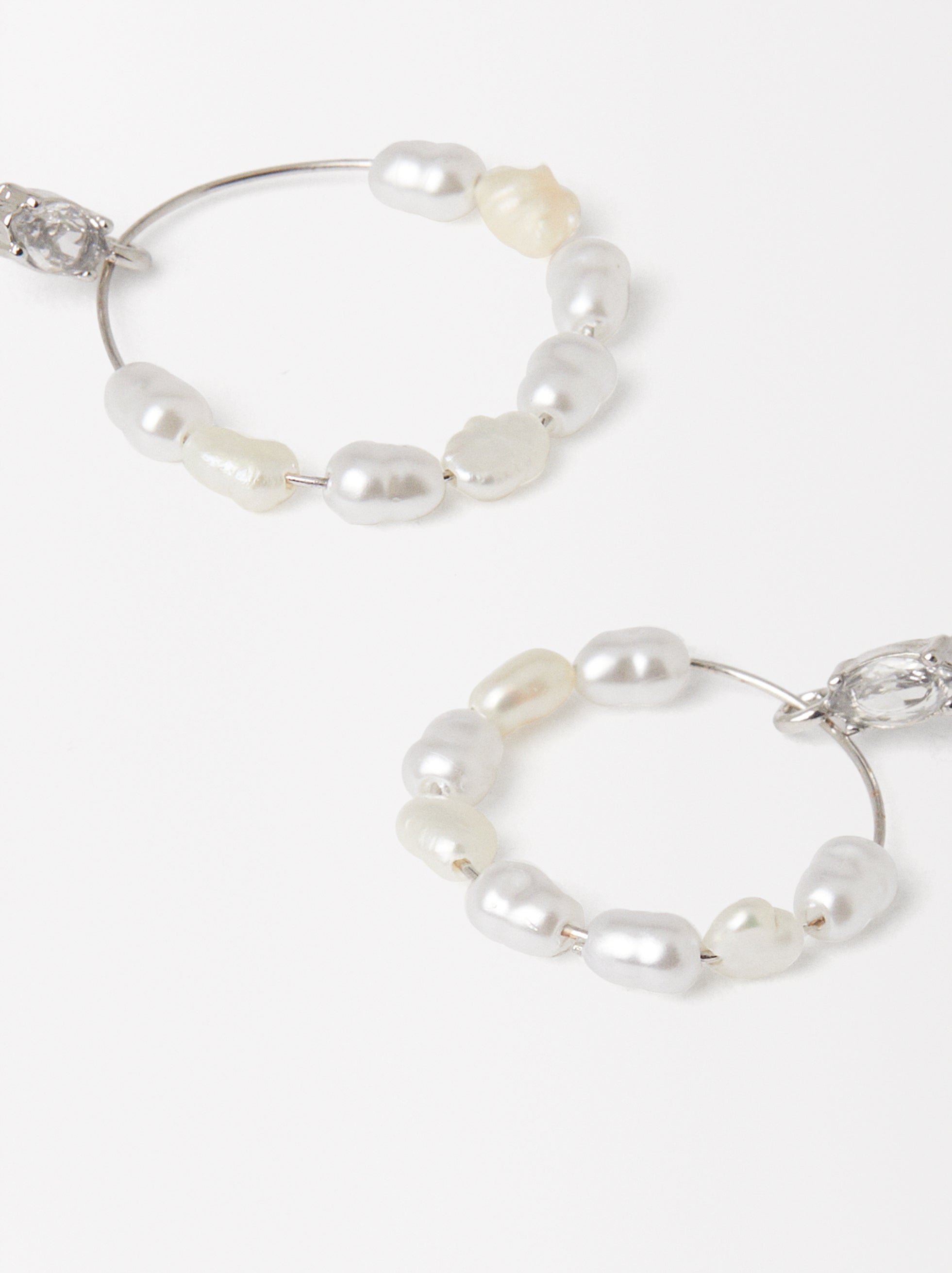 Aretes Con Perlas Y Circonitas