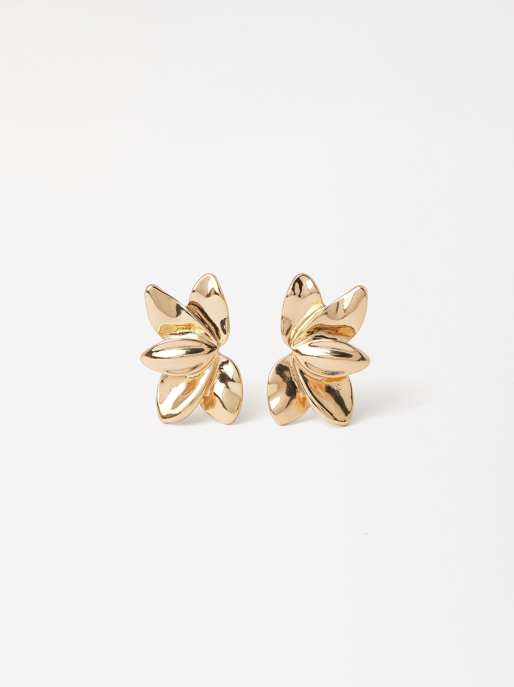 Aretes Dorados Flor