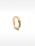 Anillo Irregular Con Detalles Multicolor