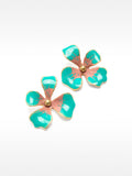 Aretes De Flor Esmaltados