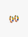Aros Esmaltados Segmentos Multicolor