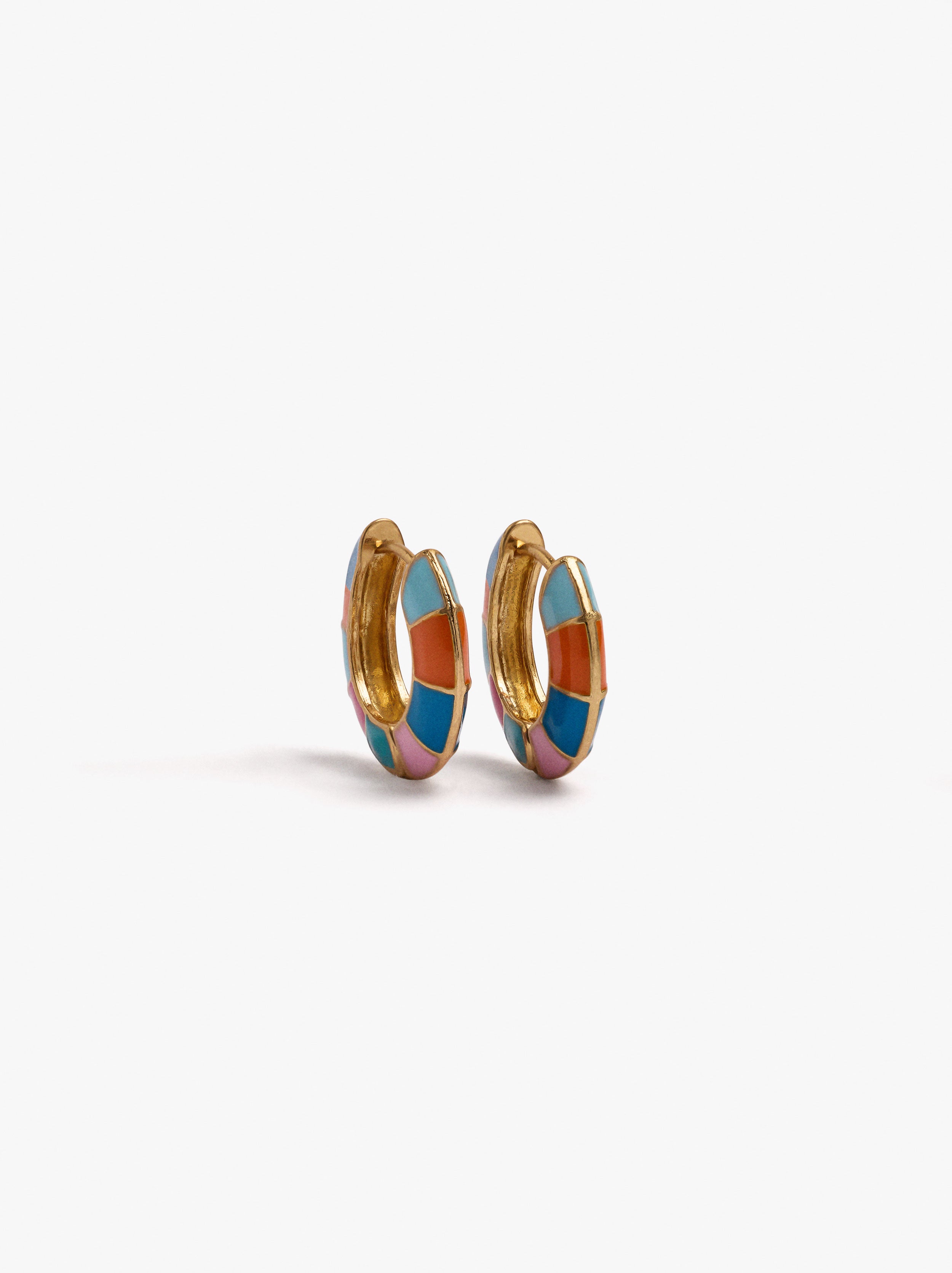 Aros Esmaltados Segmentos Multicolor