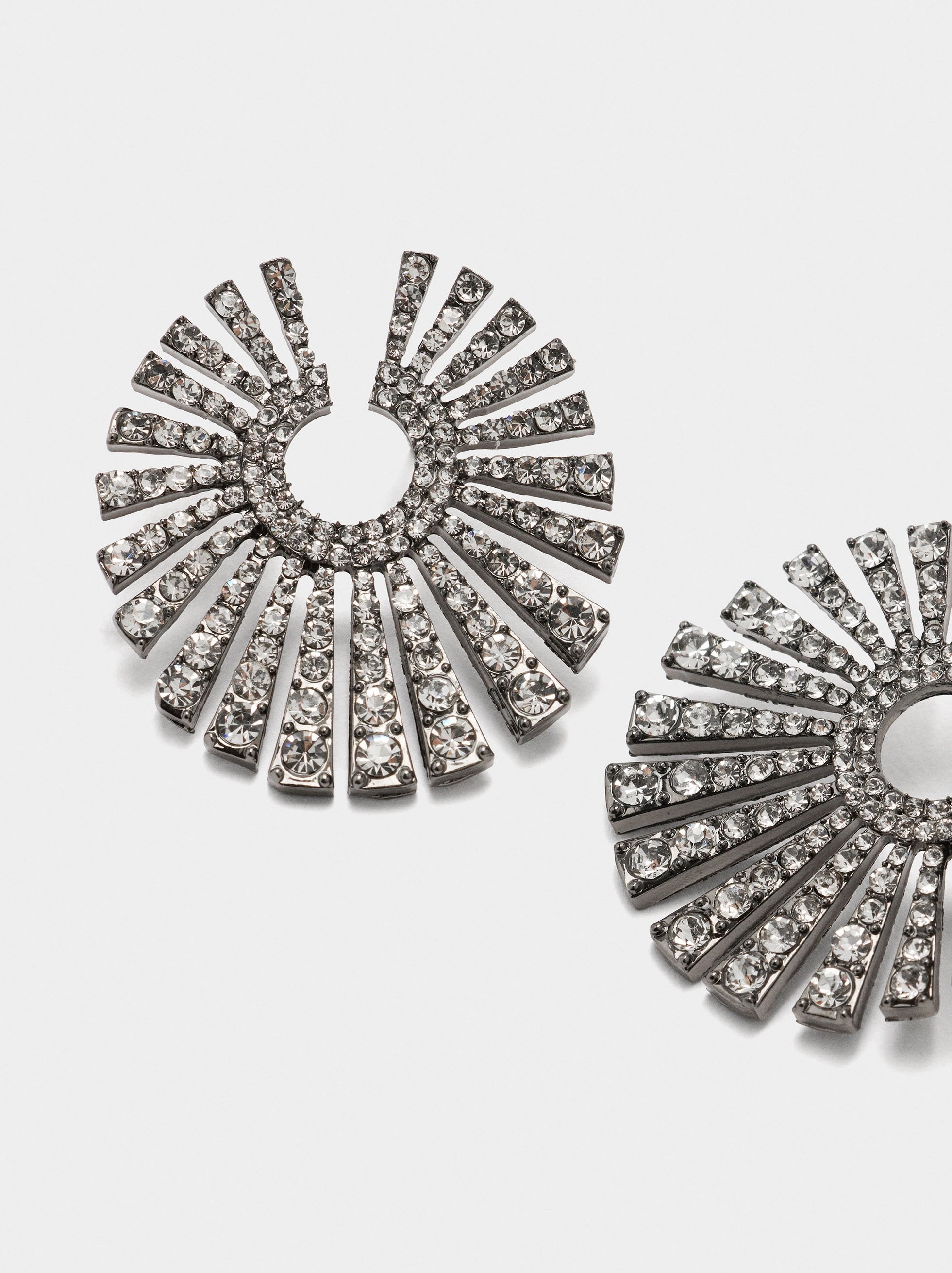 Pendientes Redondos De Cristales