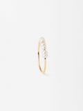 Anillo Con Perlas - Plata De Ley 925