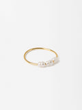 Anillo Con Perlas - Plata De Ley 925