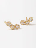 Aretes Engarzados Circonitas - Plata De Ley 925