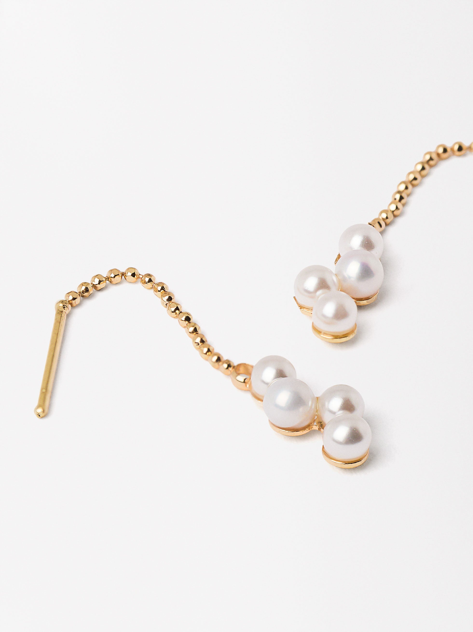 Aretes Con Perlas