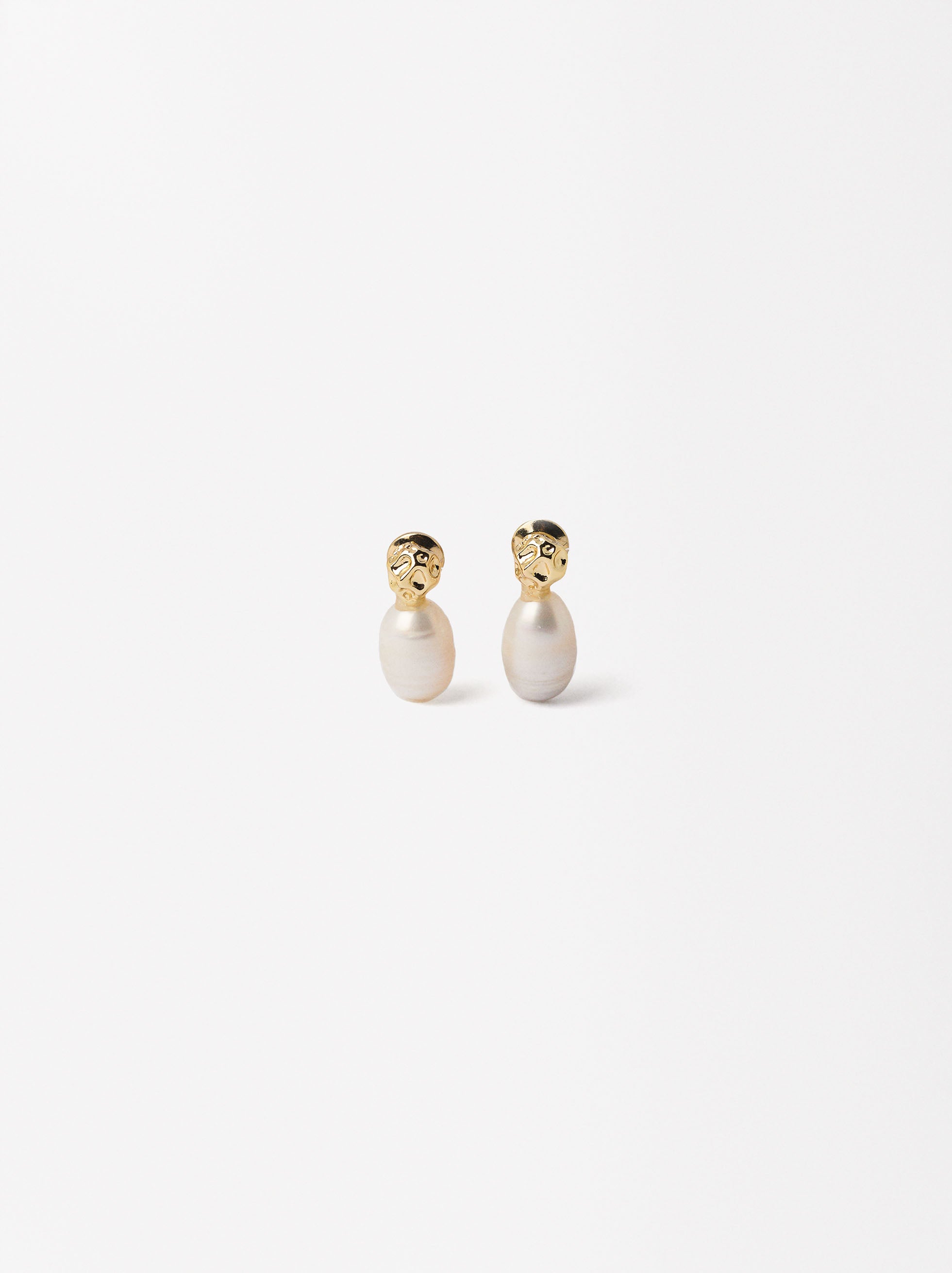 Aretes Con Perlas De Agua Dulce