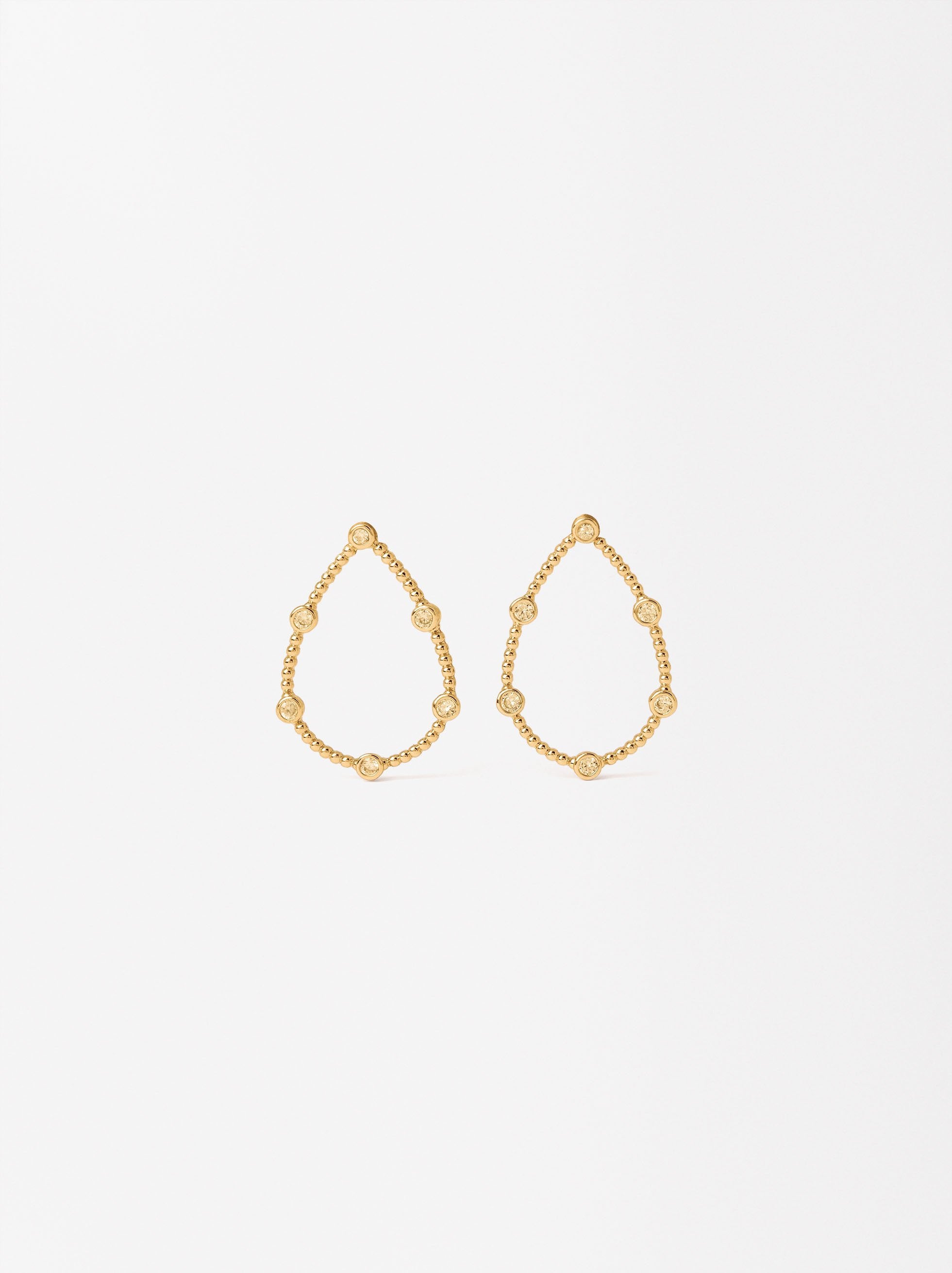 Aretes Ovalados Con Circonias