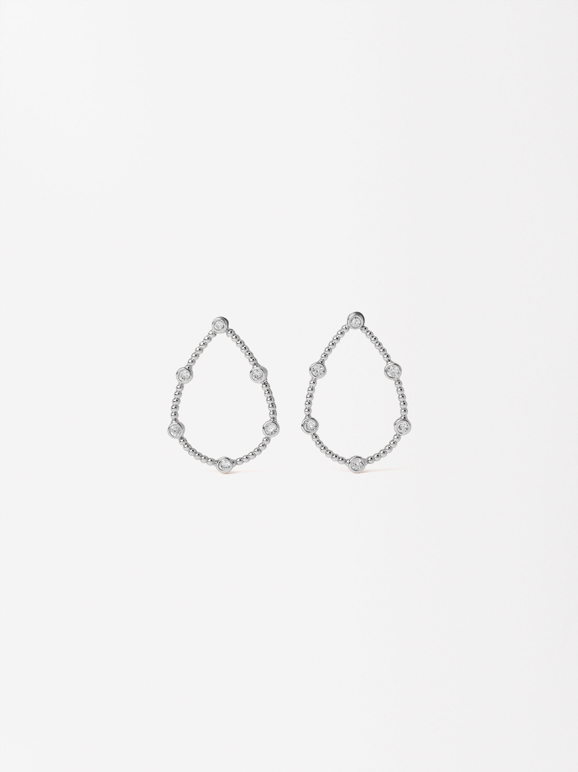 Aretes Ovalados Con Circonias