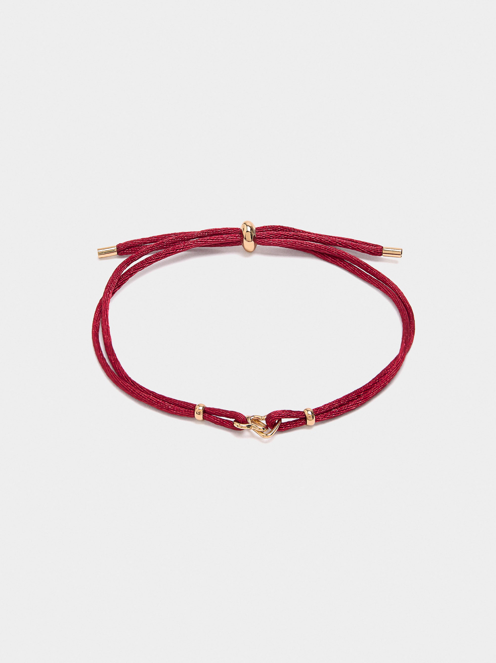 Pulsera Ajustable Con Corazones