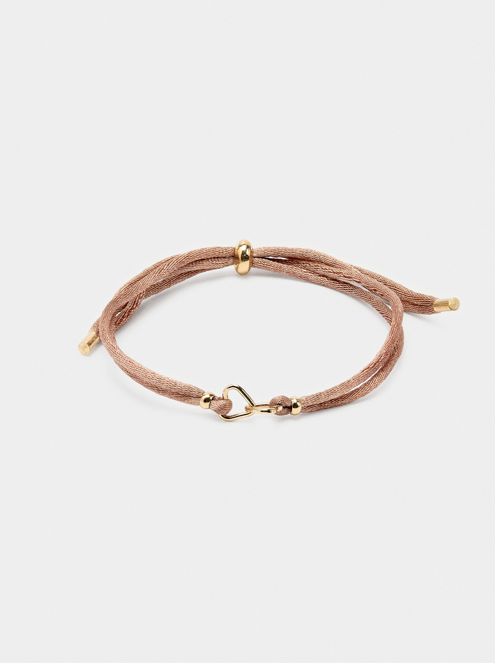 Pulsera Ajustable Con Corazones