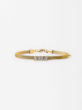 Pulsera Con Cristales - Acero Inoxidable