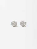 Aretes De Trébol - Acero Inoxidable