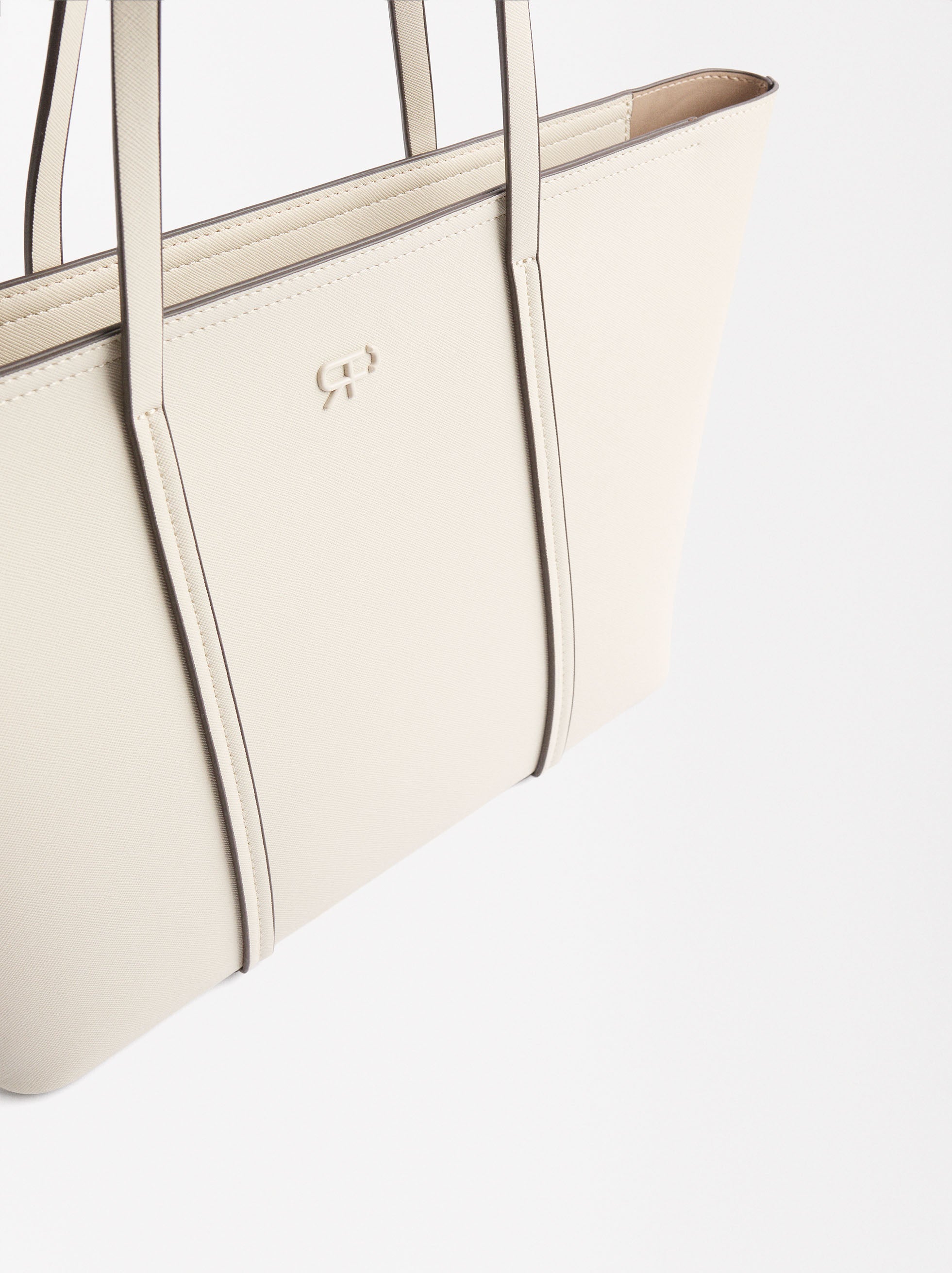 Bolso Shopper Con Textura